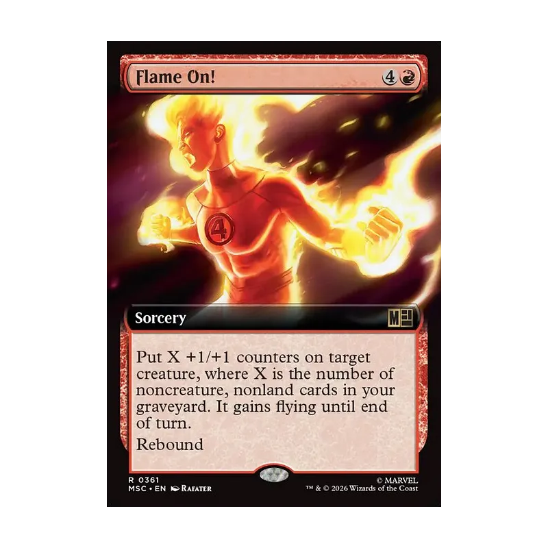 Flame On! (Extended Art) - Marvel Super Heroes Commander (Near Mint)