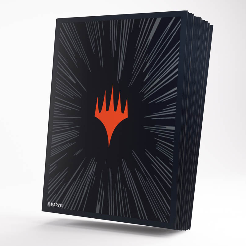 MTG Premium Double Sleeving Pack: Marvel Super Heroes - Comic Burst Black (Preorder)