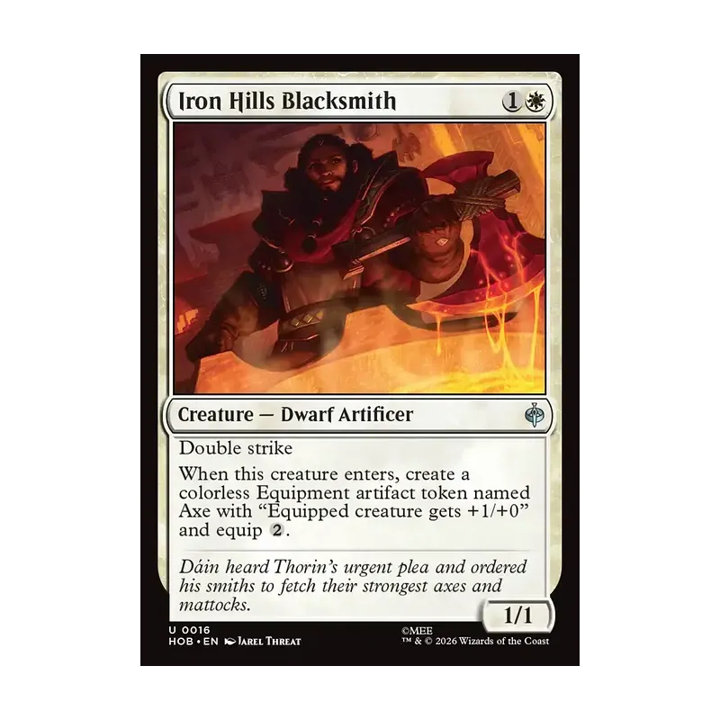 Iron Hills Blacksmith - The Hobbit (Near Mint)
