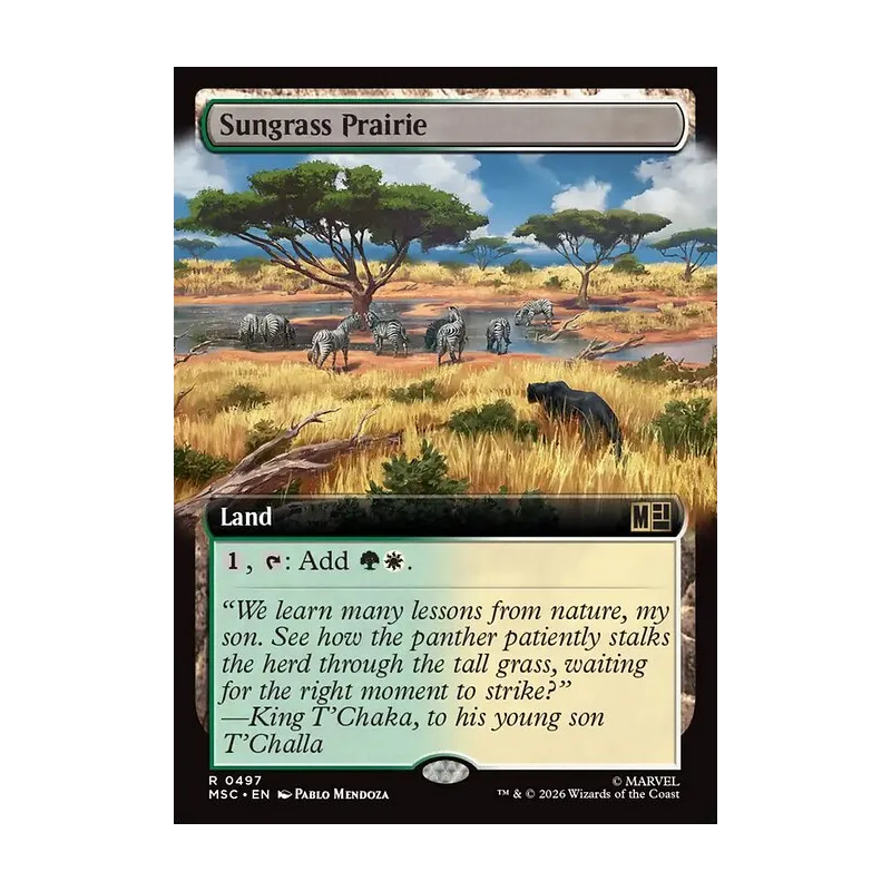 Sungrass Prairie (Extended Art) - Marvel Super Heroes Commander (Near Mint)