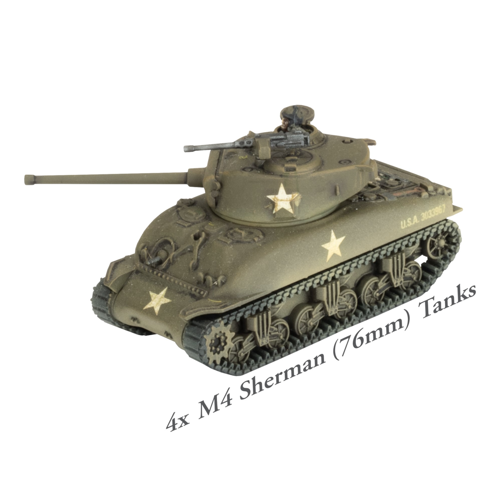 Flames of War WW2: American Starter Force - Old Ironsides Sherman Tank Company (Preorder)