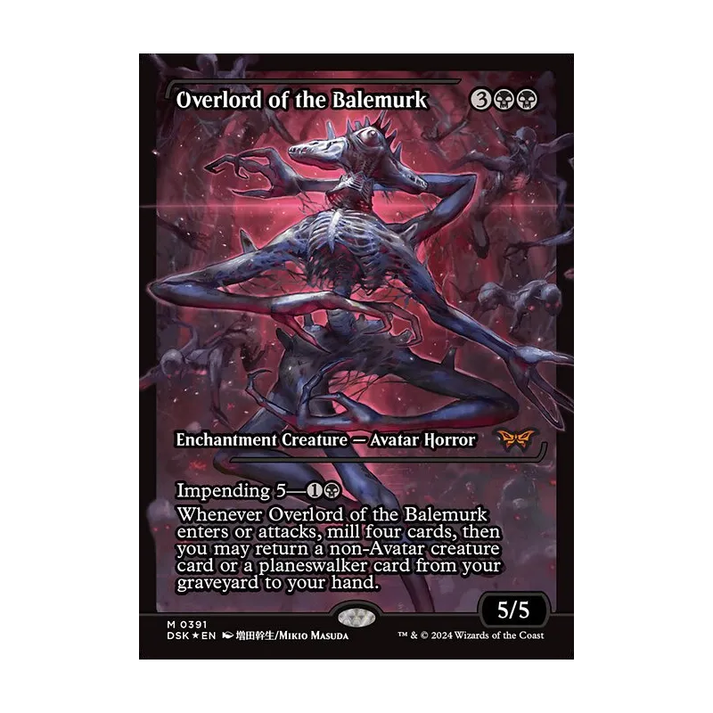 Overlord of the Balemurk (Showcase) - Duskmourn: House of Horror (Foil Near Mint)
