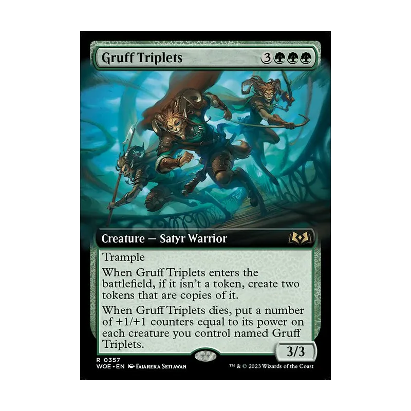 Gruff Triplets (Extended Art) - Wilds of Eldraine (Near Mint)