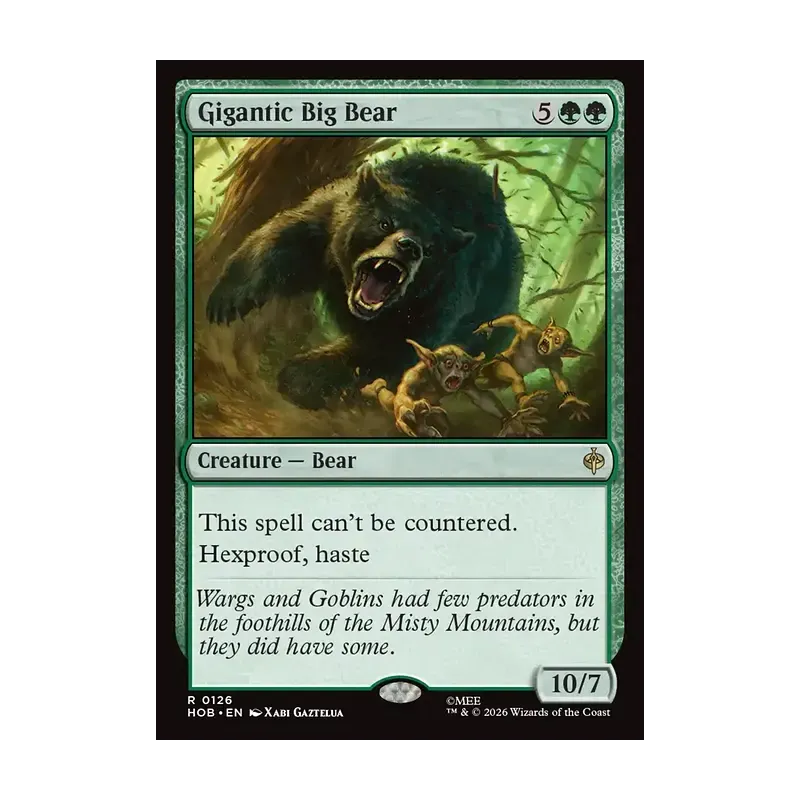 Gigantic Big Bear - The Hobbit (Near Mint)