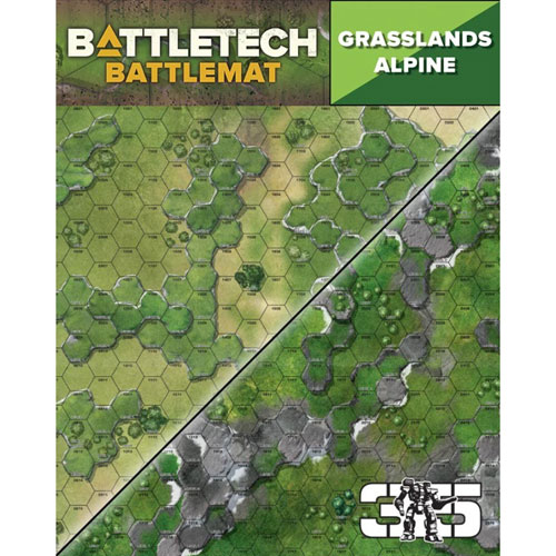 Battletech Battlemat: Alpine / Grasslands C