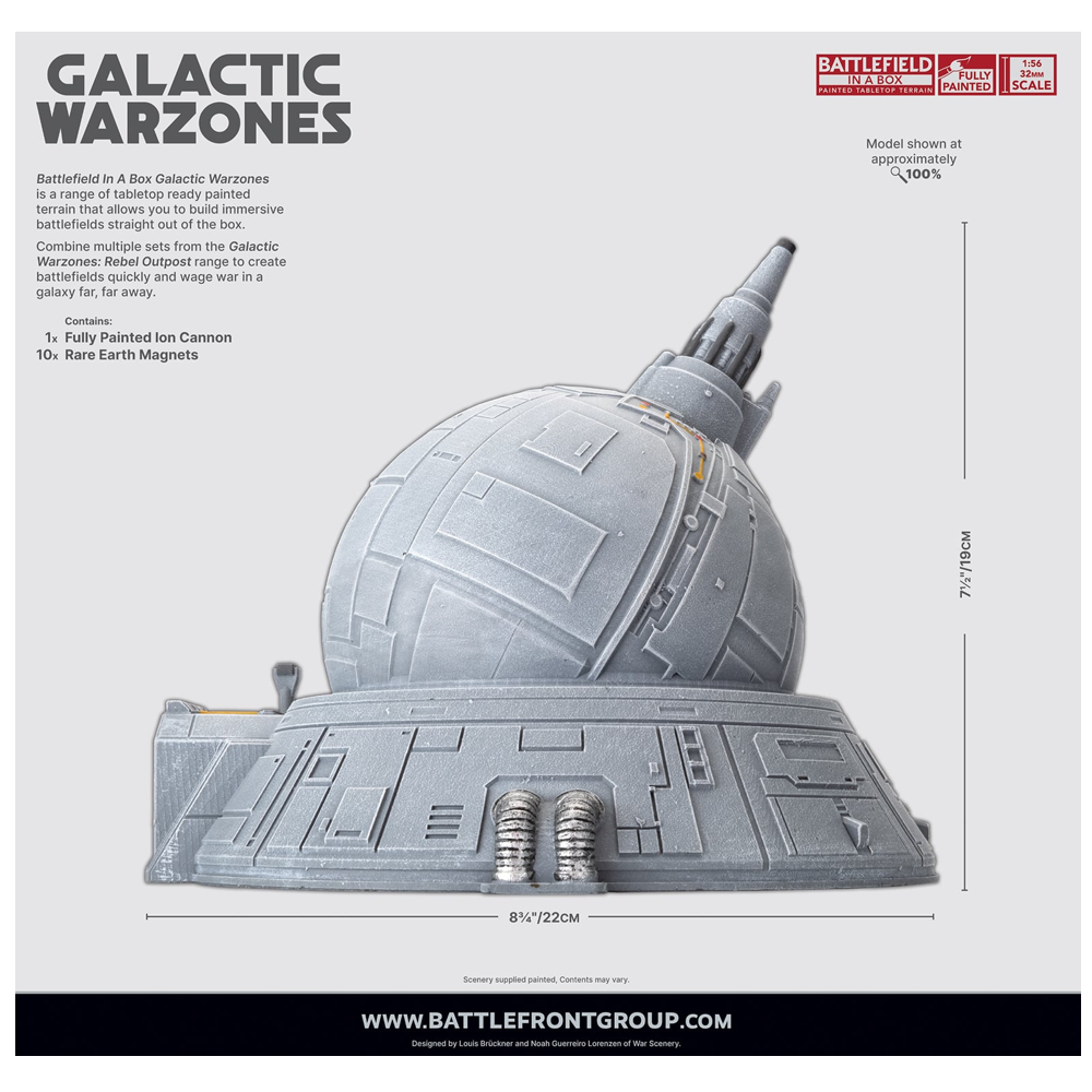 Battlefield in a Box: Galactic Warzones: Rebel Outpost - Ion Cannon (New Arrival)