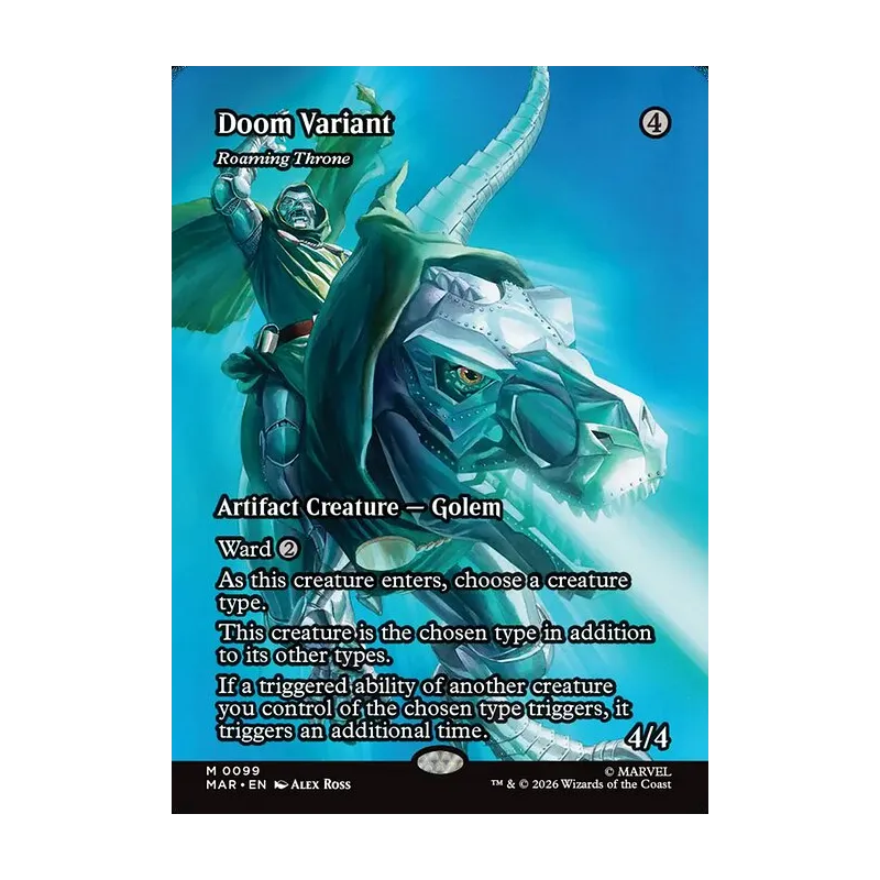 Doom Variant / Roaming Throne (Borderless) - Marvel Universe (Near Mint)