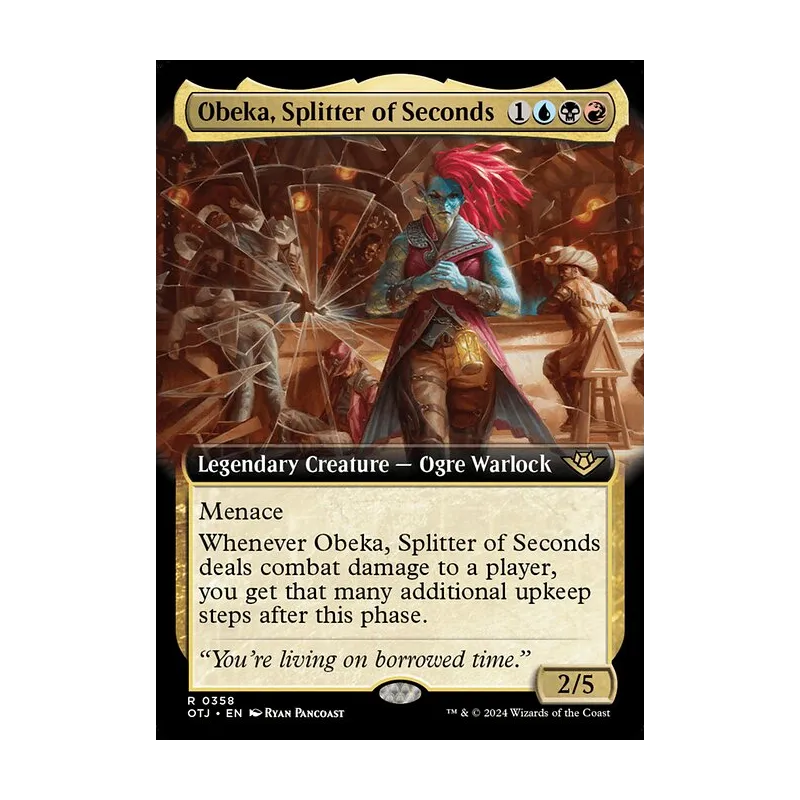 Obeka, Splitter of Seconds (Extended Art) - Outlaws of Thunder Junction (Near Mint)