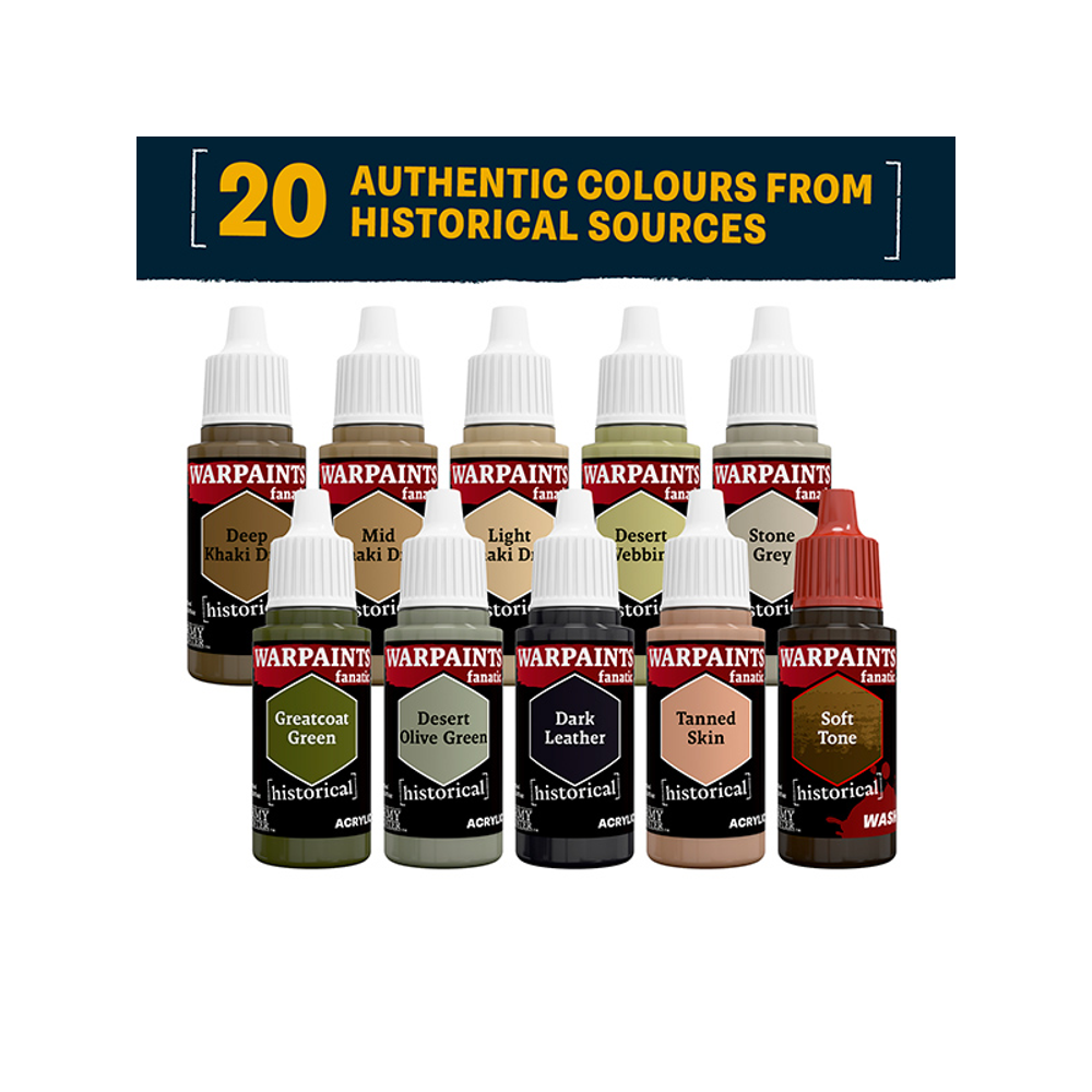 Warpaints Fanatic: Historical WWII - British 8th Army Paint Set (10) (Preorder)