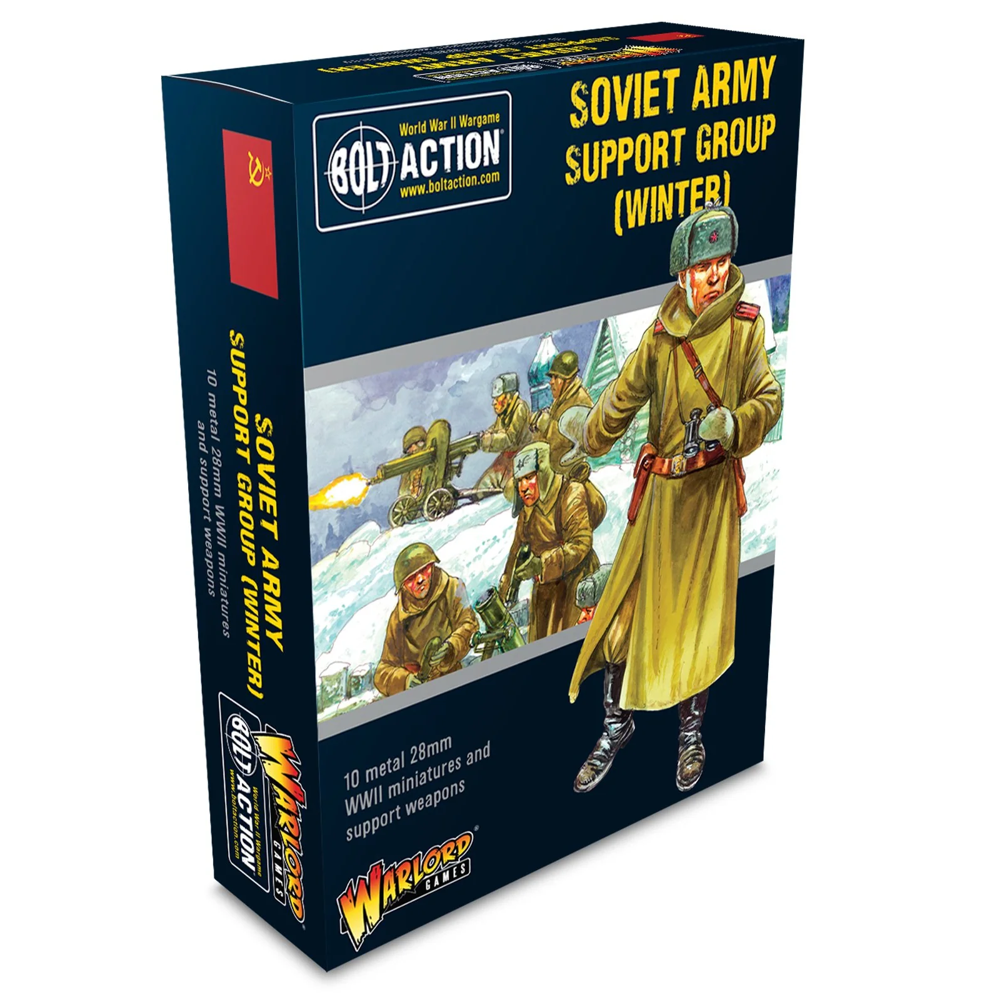 Bolt Action: Soviet Army Winter Support Group (HQ, Mortar & MMG)