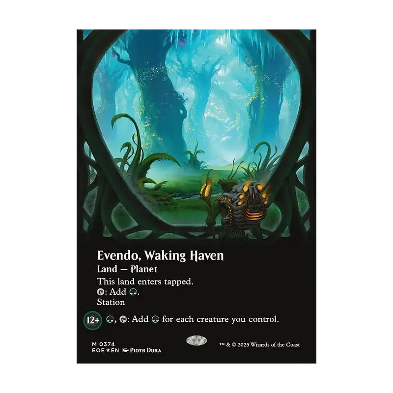 Evendo, Waking Haven (Borderless) (Galaxy Foil) - Edge of Eternities (Foil Near Mint)
