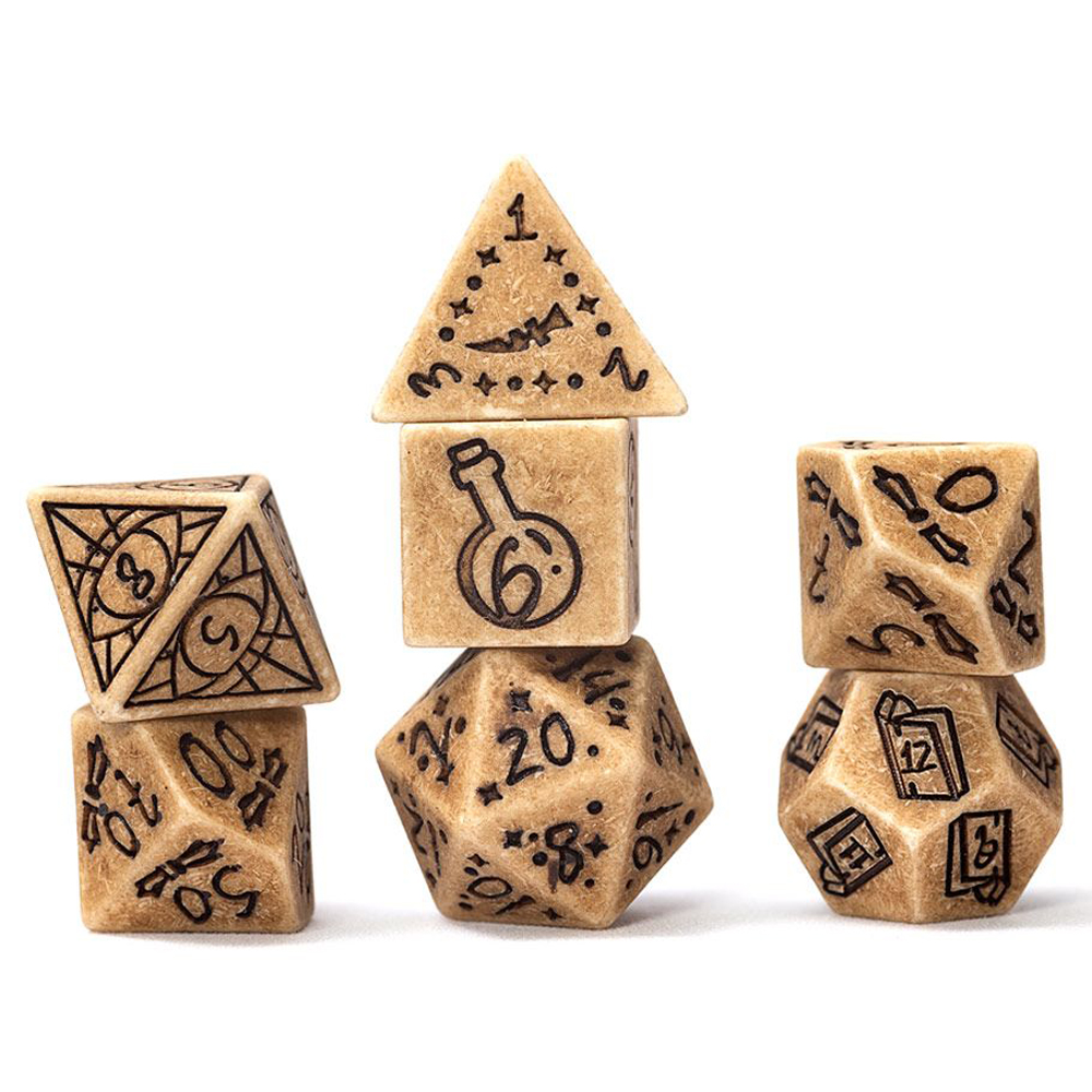 Sirius RPG Dice Set: Illusory Stone - Sandstone (7) (Last Chance) Sirius RPG Dice Set: Illusory Stone - Sandstone (7) (Last Chance)