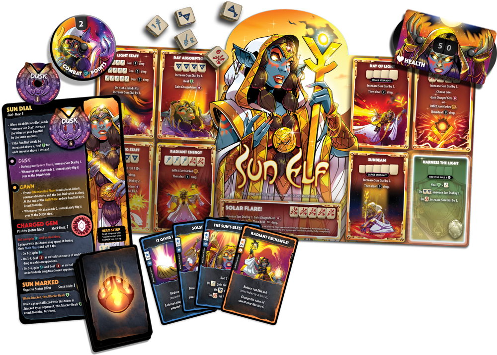 Dice Throne: Hero Pack - Sun Elf (Preorder)