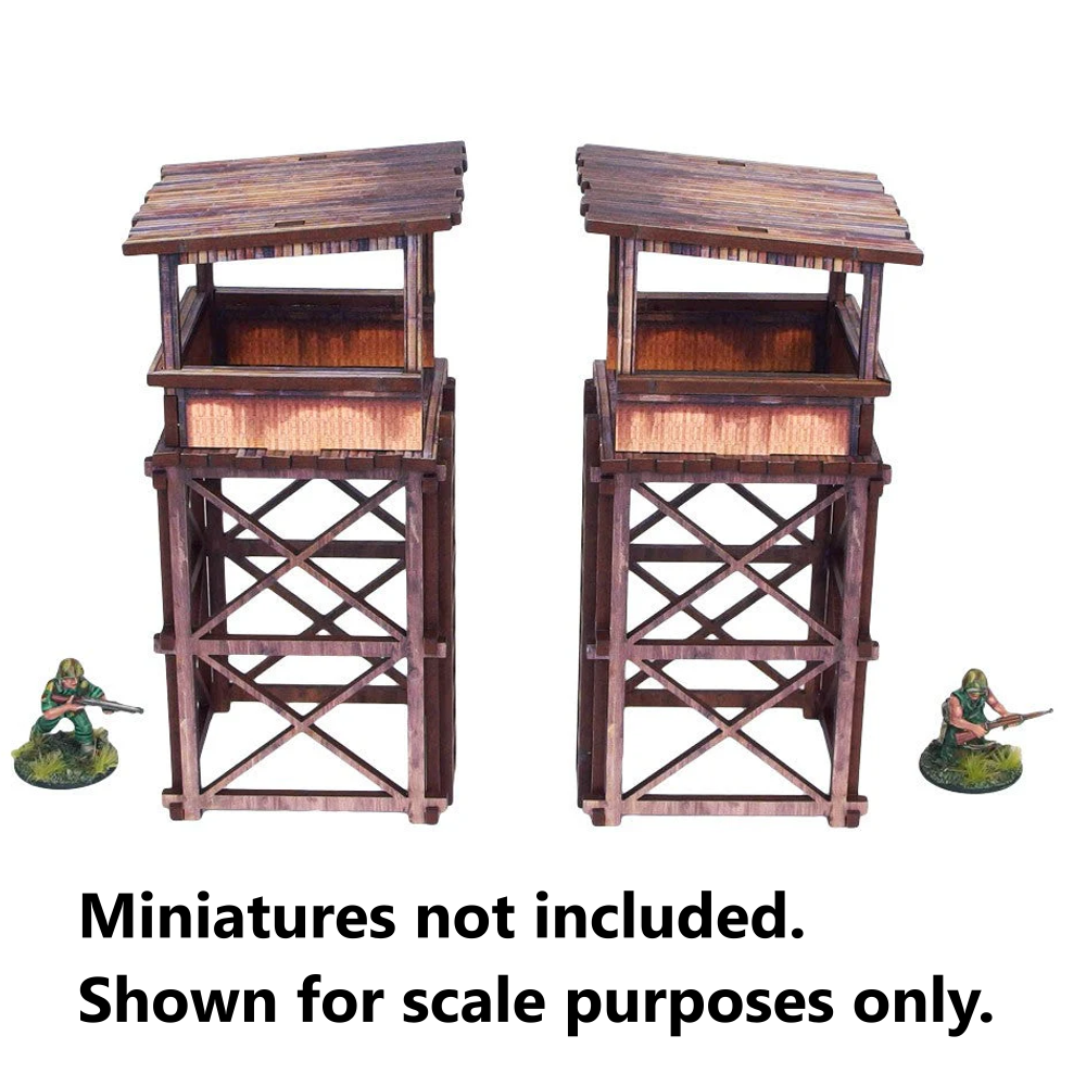 Bolt Action HDF Terrain: WW2 Pacific - Guard Towers