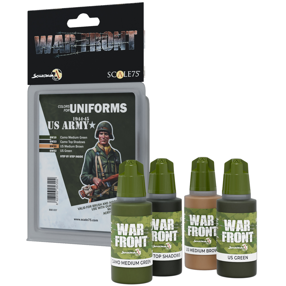 War Front Paint Set: Colors for Uniforms - US Army 1944-45 (Last Chance) War Front Paint Set: Colors for Uniforms - US Army 1944-45 (Last Chance)