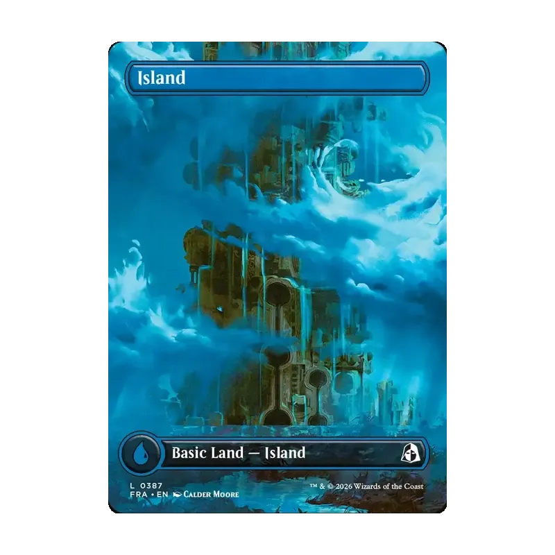Island (Borderless) (0387) - Reality Fracture (Near Mint)