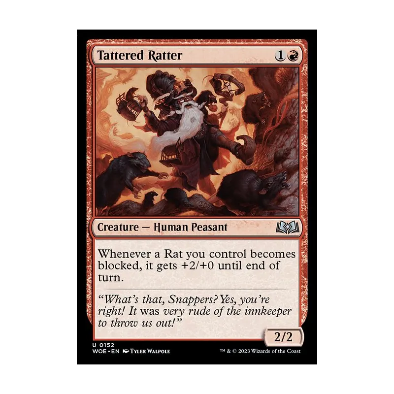Tattered Ratter - Wilds of Eldraine (Near Mint)