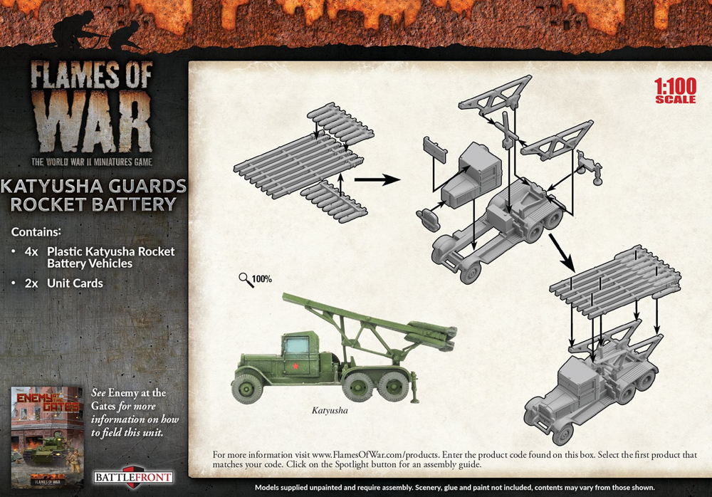 Flames of War WW2: Soviet - Katyusha Guards Rocket Battery