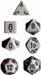 25410_sc_1.jpg Chessex Dice Set: Opaque Dark Grey w/ Black (7)