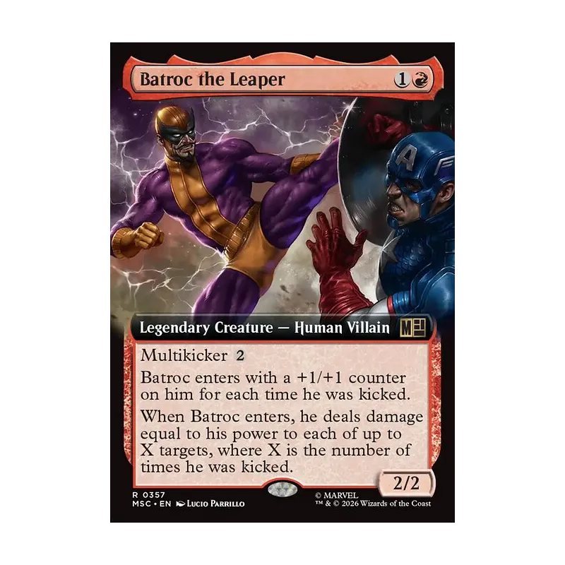 Batroc the Leaper (Extended Art) - Marvel Super Heroes Commander (Near Mint)