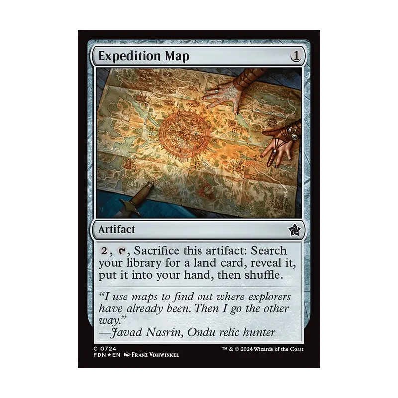 mtg cards like expedition map Magic The Gathering - (201) Javad Nasrin Expedition Map | Foundations MTG