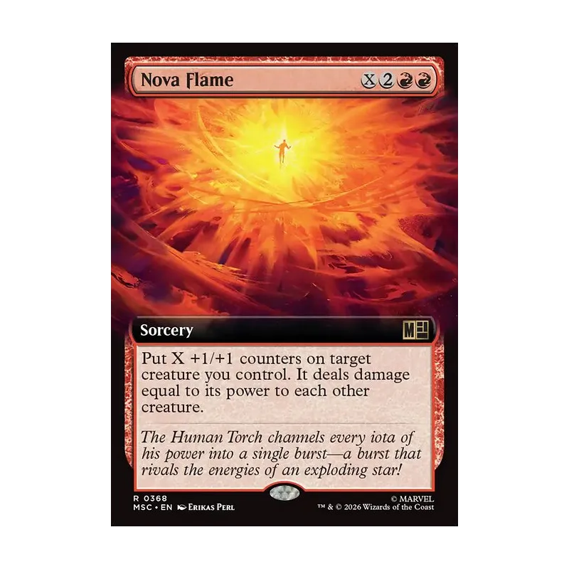 Nova Flame (Extended Art) - Marvel Super Heroes Commander (Near Mint)