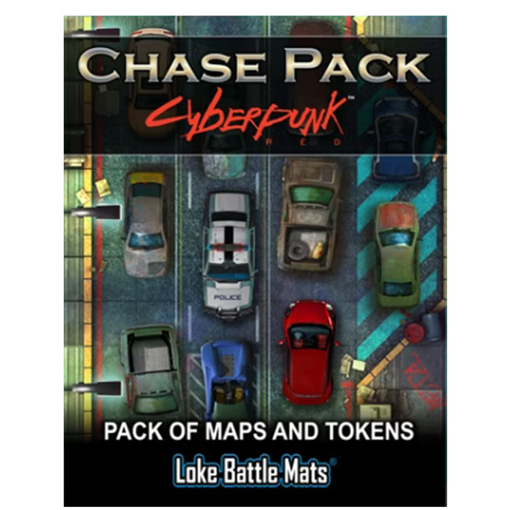 Cyberpunk RED: Chase Pack Maps & Tokens (Preorder)