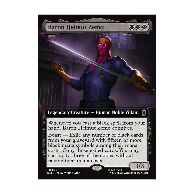 Baron Helmut Zemo (Extended Art) - Marvel Super Heroes (Near Mint)