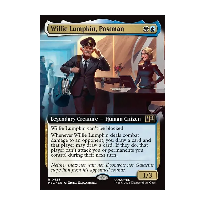 Willie Lumpkin, Postman (Extended Art) - Marvel Super Heroes Commander (Near Mint)