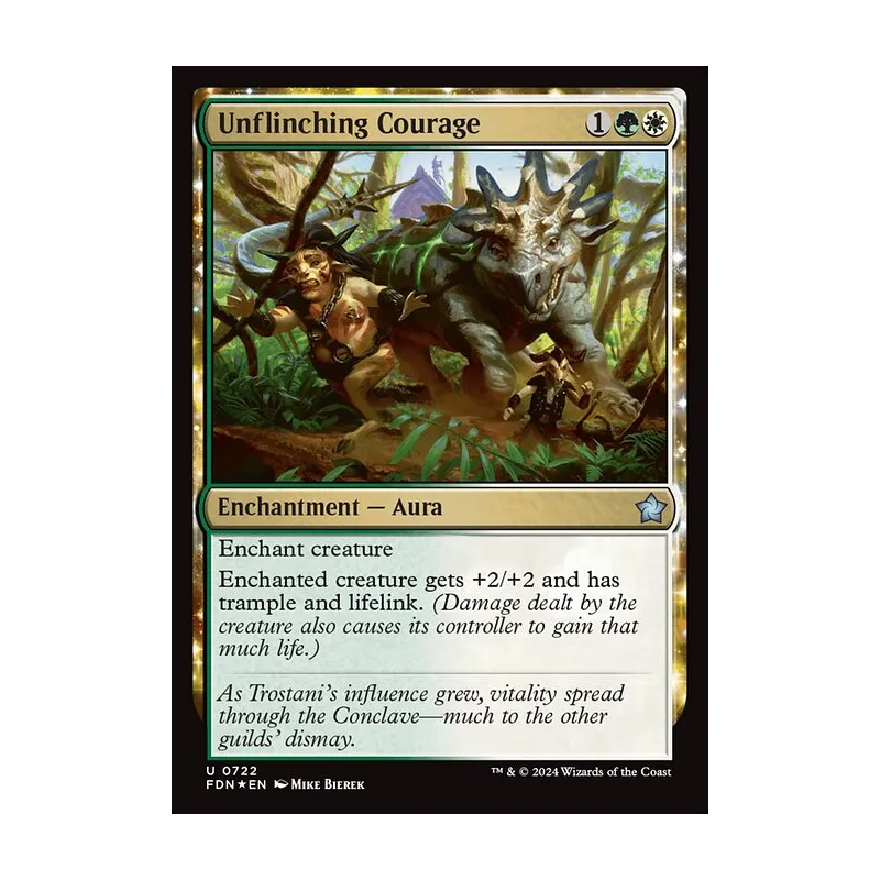 Unflinching Courage - Foundations (Foil Near Mint)