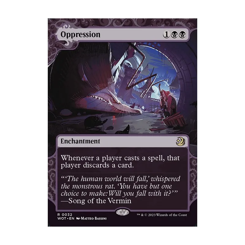 Oppression - Wilds of Eldraine: Enchanting Tales (Near Mint)
