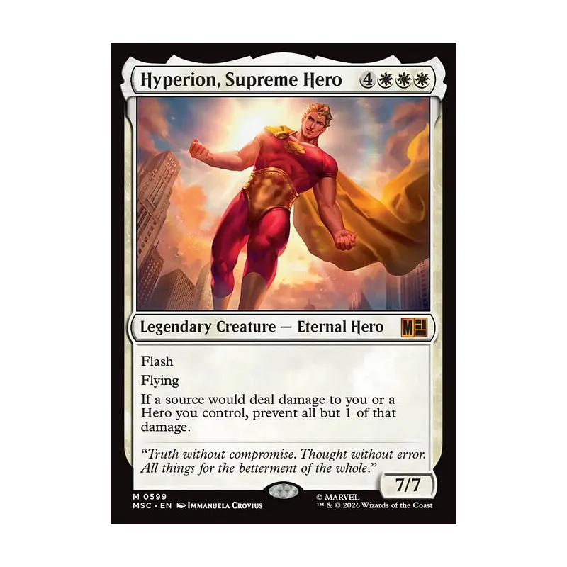 Hyperion, Supreme Hero - Marvel Super Heroes Commander (Near Mint)