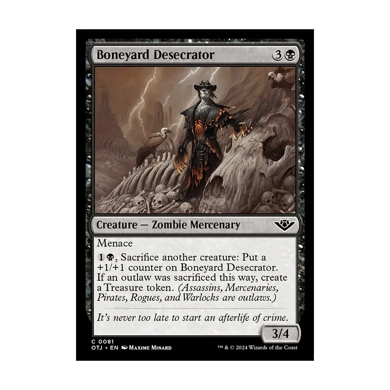 Boneyard Desecrator - Outlaws of Thunder Junction (Near Mint)