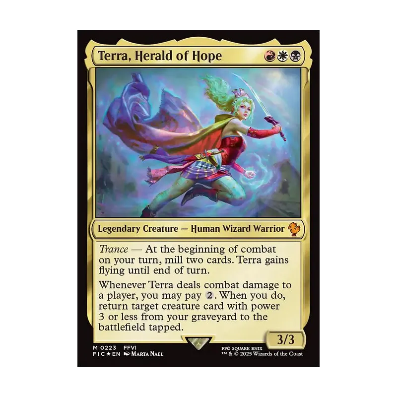 Terra, Herald of Hope (Surge Foil) - Final Fantasy Commander (Foil Near Mint)