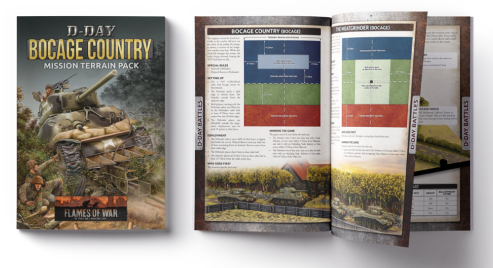 Flames of War WW2: D-Day - Bocage Country Mission Terrain Pack