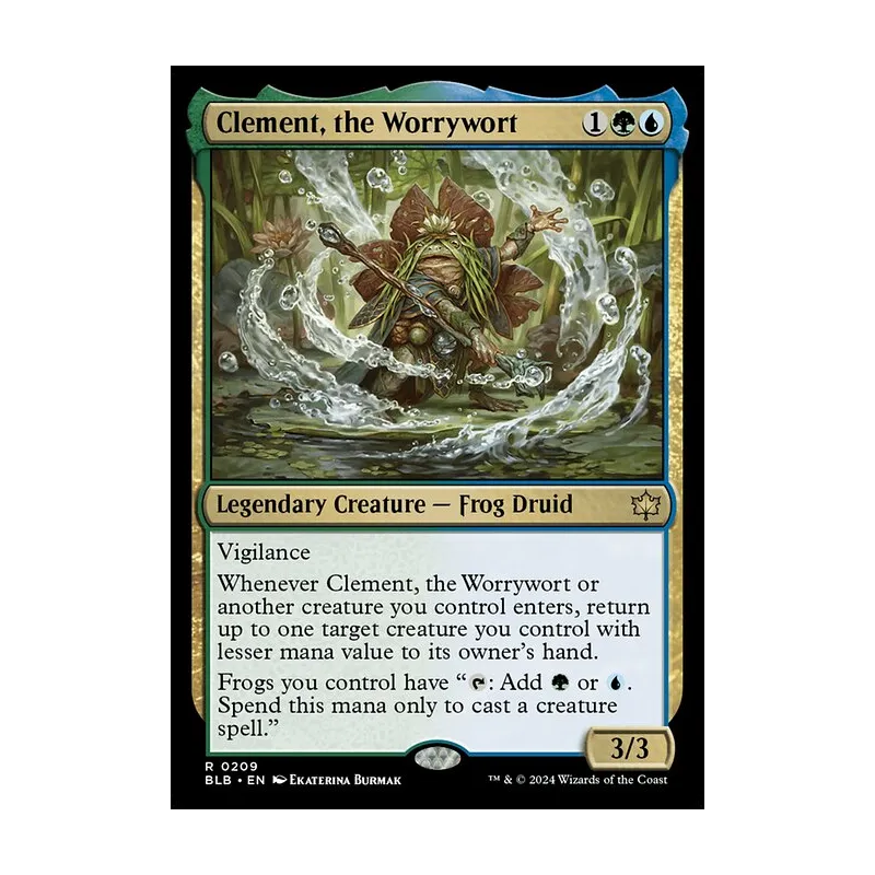 mtg bloomburrow frog cards EDH Commander Plane Blue Core Proxy & Token Foils Collection Set Name: Bloomburrow, Type: Creature,