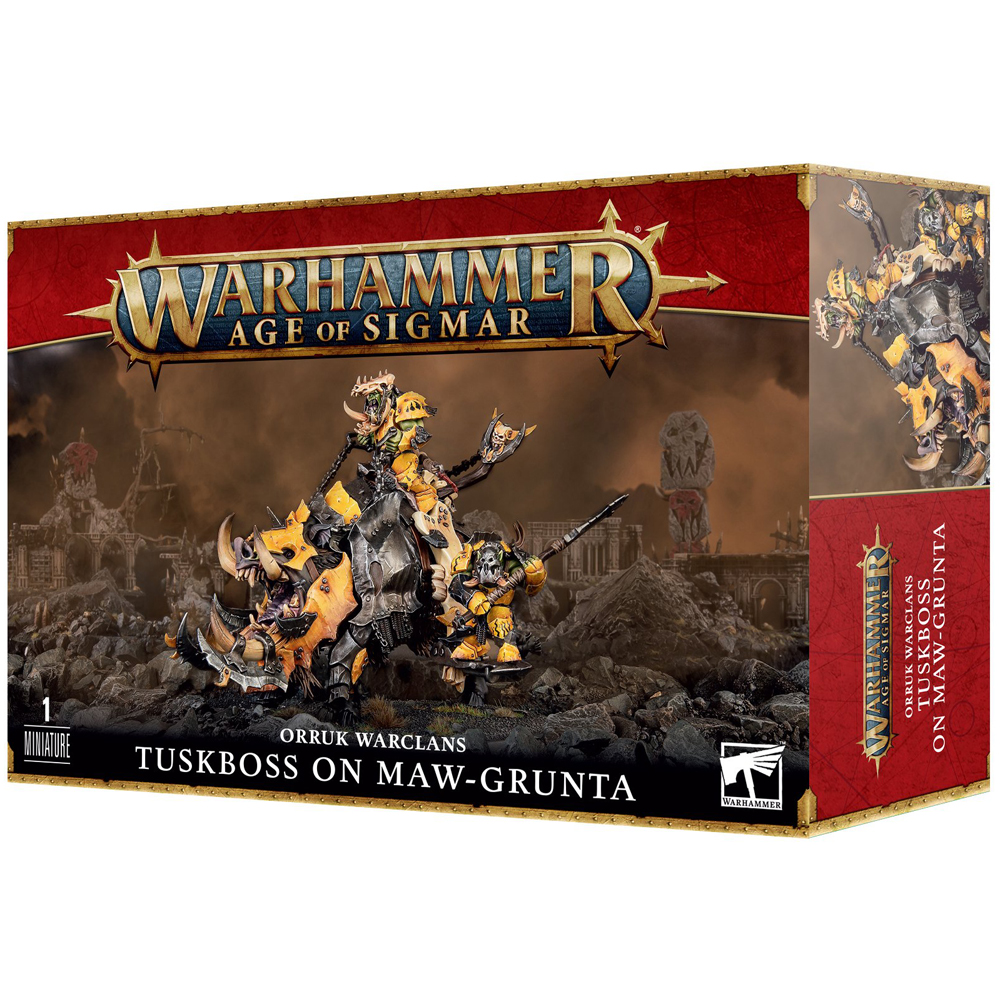 Warhammer Age of Sigmar: Orruk Warclans - Tuskboss on Maw-Grunta