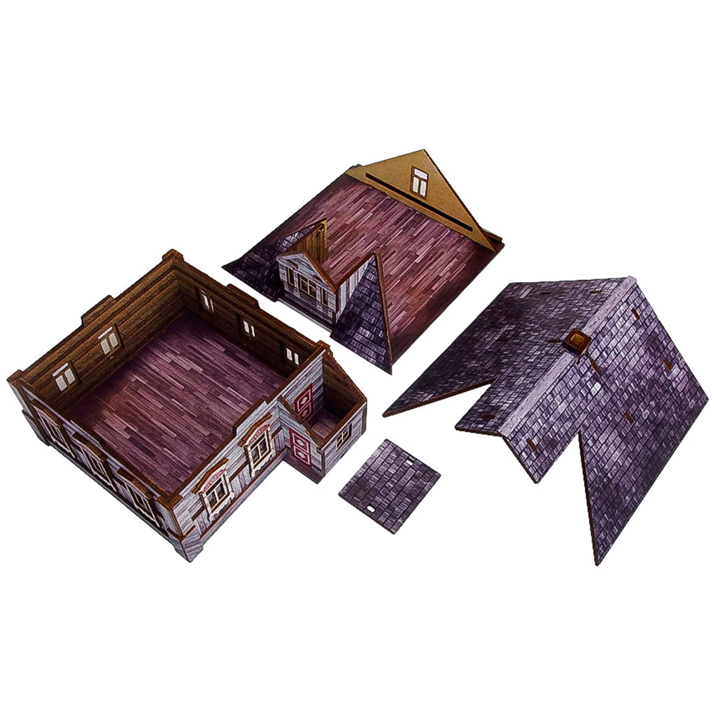 Bolt Action HDF Terrain: WW2 Ostfront Village - Whitewashed Dacha