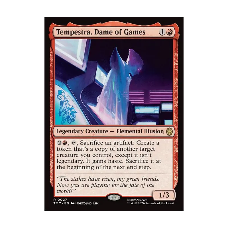 Tempestra, Dame of Games (Surge Foil) - Teenage Mutant Ninja Turtles Commander (Foil Near Mint)