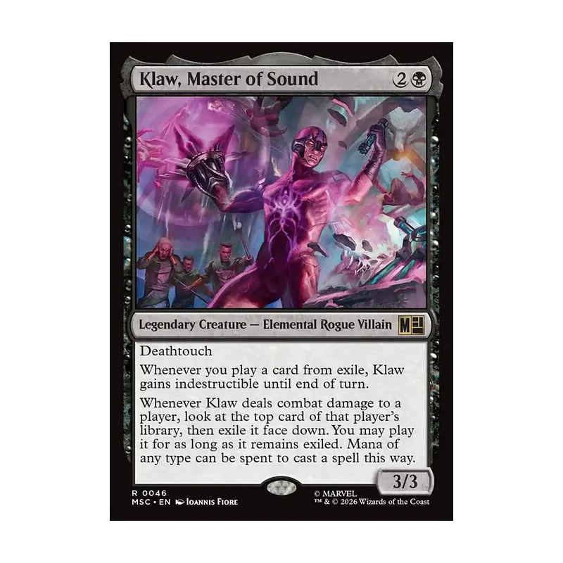 Klaw, Master of Sound (Surge Foil) - Marvel Super Heroes Commander (Foil Near Mint)