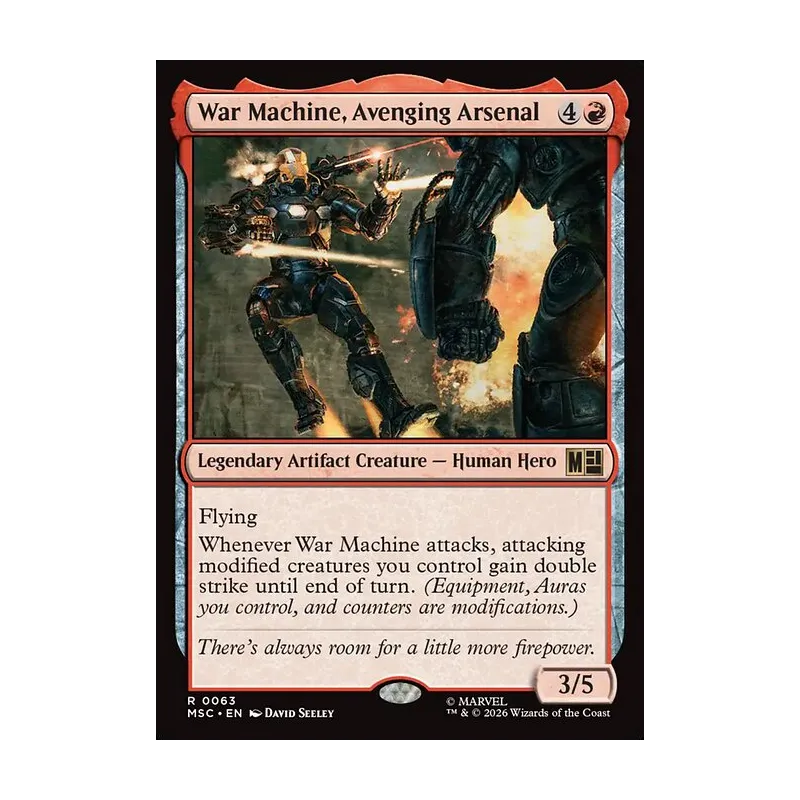 War Machine, Avenging Arsenal (Surge Foil) - Marvel Super Heroes Commander (Foil Near Mint)