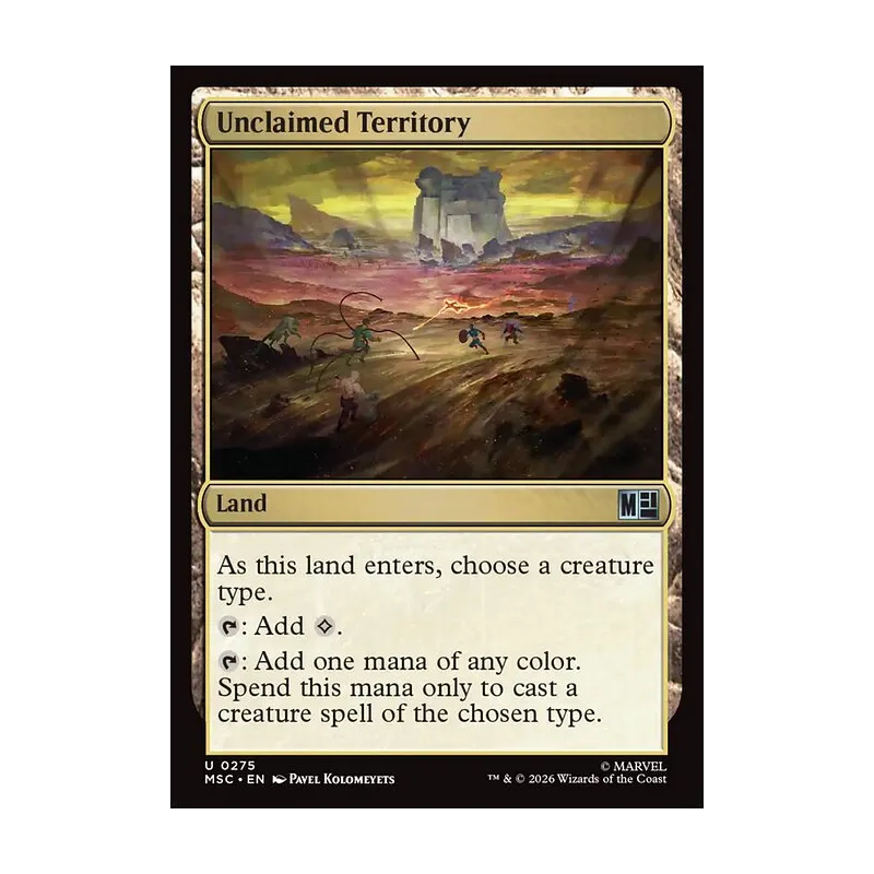 Unclaimed Territory (Surge Foil) - Marvel Super Heroes Commander (Foil Near Mint)