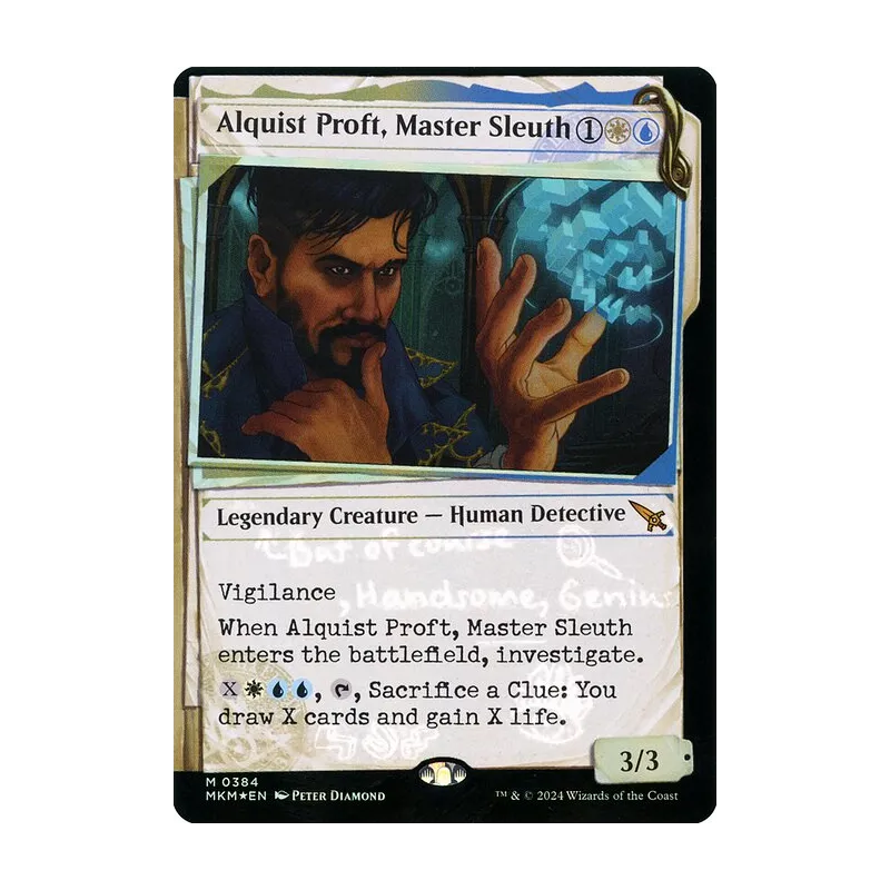 invisible ink mtg cards Alquist Proft, Master Sleuth