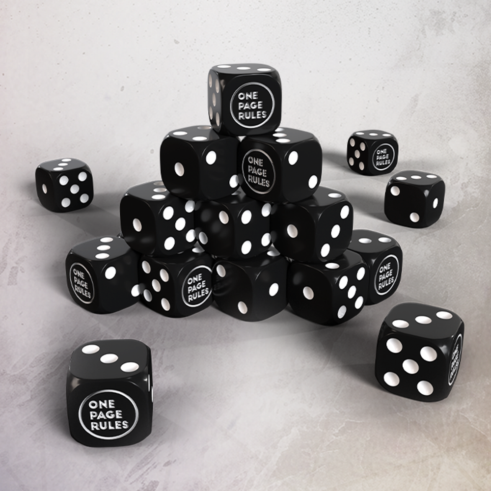 One Page Rules: 16mm Dice Set (20) (Preorder)