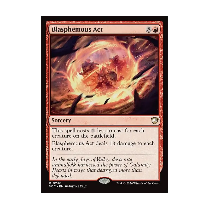 Blasphemous Act - Secrets of Strixhaven Commander (Near Mint)