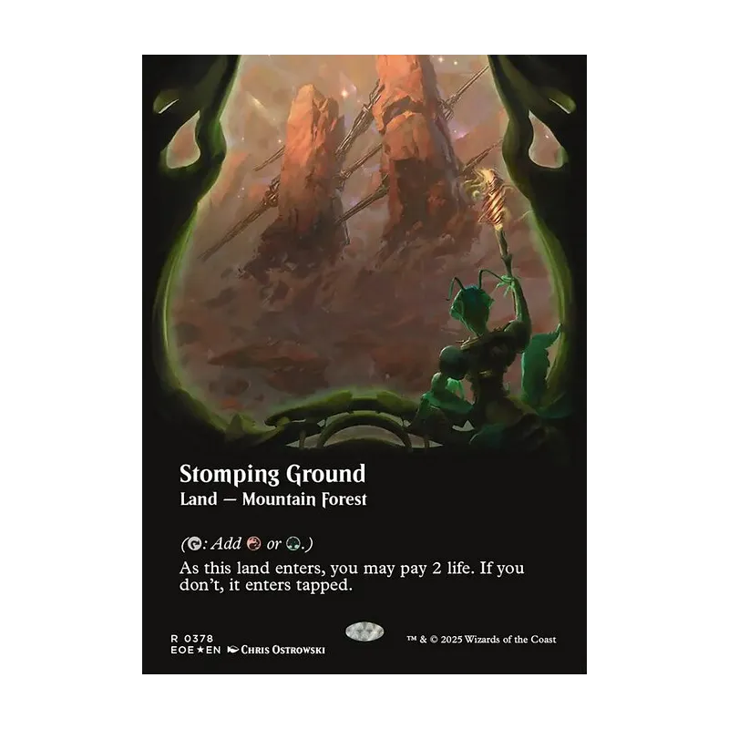 Stomping Ground (Borderless) (Galaxy Foil) - Edge of Eternities (Foil Near Mint)