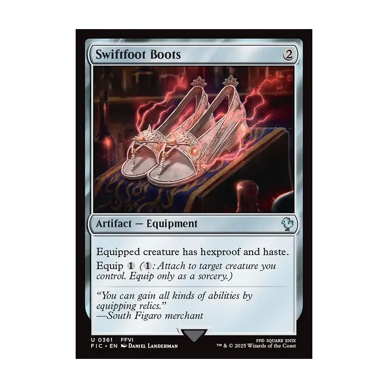 mtg cards like swiftfoot boots Magic The Gathering - Foundations Artifact Equipment Swiftfoot Boots (Card) | EDHREC