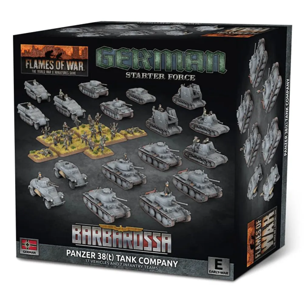 Flames of War: Barbarossa: German 38(t) Tank Company Starter Force (Preorder)