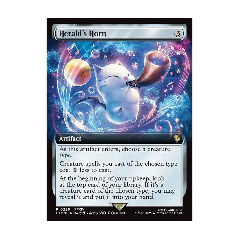 Herald's Horn (Extended Art) - Final Fantasy Commander (Foil Near Mint)