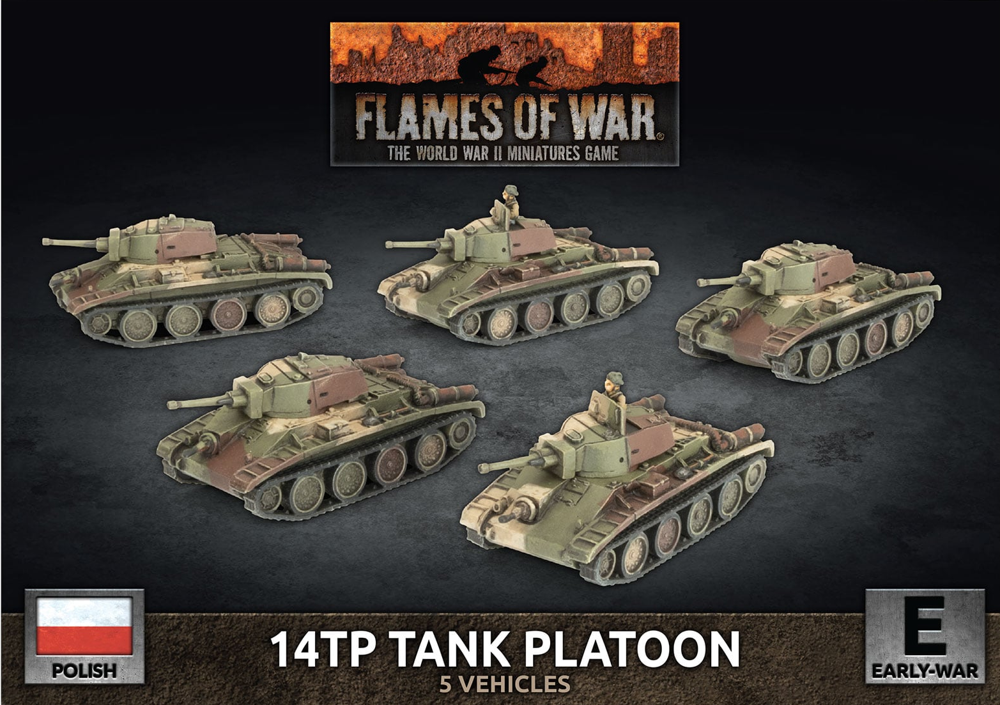 Flames of War WW2: Polish - 14TP Tank Platoon (Preorder)